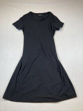 NWT Theory Liliana Ranmire Knit Back Cut Out Dress Black Large